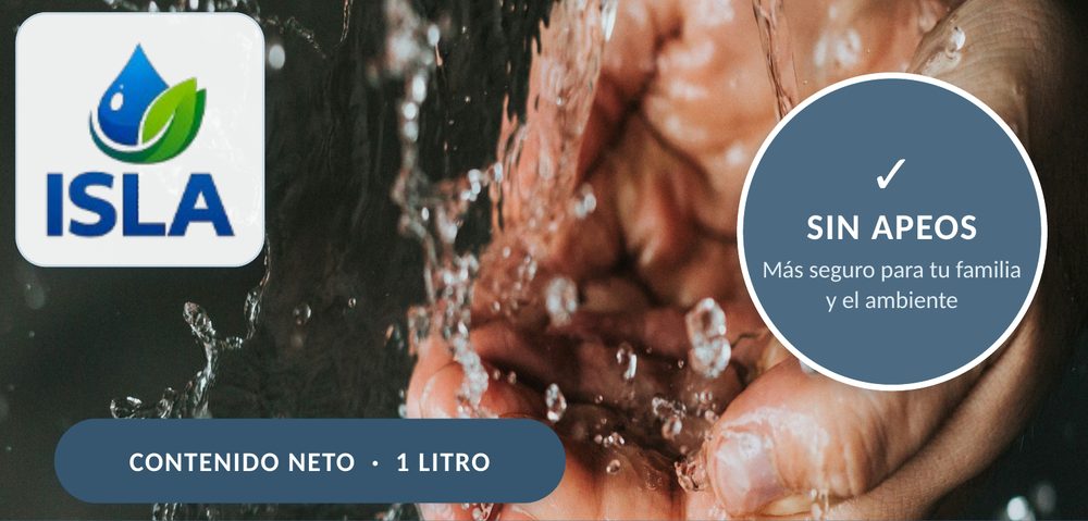Etiqueta ISLA PowerClean, limpiador de manos